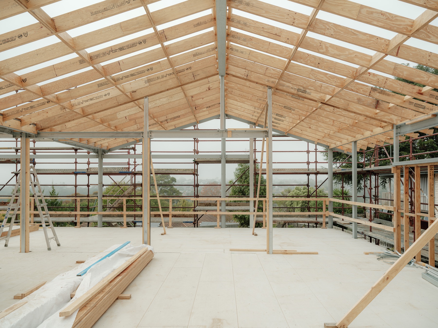 Lichen Grove, Highton — upper floor, gable framed above